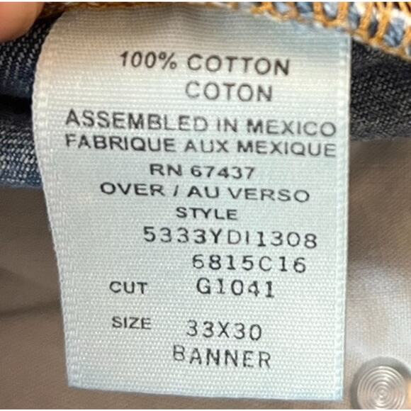 Vtg Ralph Lauren Polo Jeans Company 33x30 Y2K Blue Denim Pants Mens Banner - Picture 11 of 11